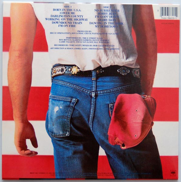 Back cover, Springsteen, Bruce - Born In The USA